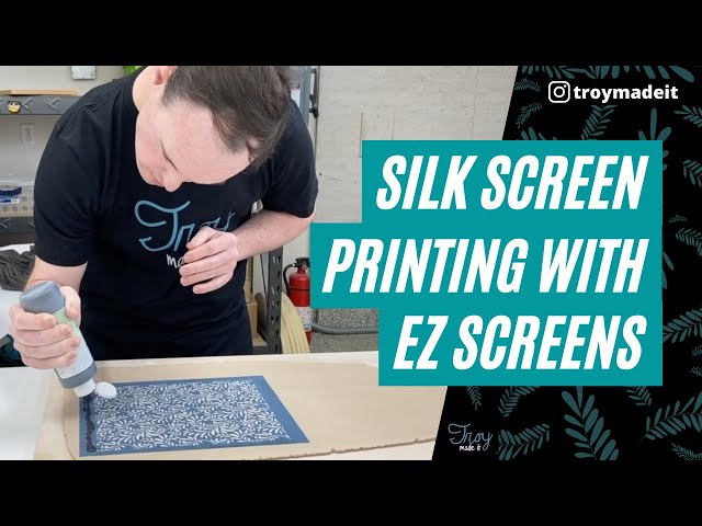 Silk Screen Printing Pottery with EZ Screen - Silk Screen Demo