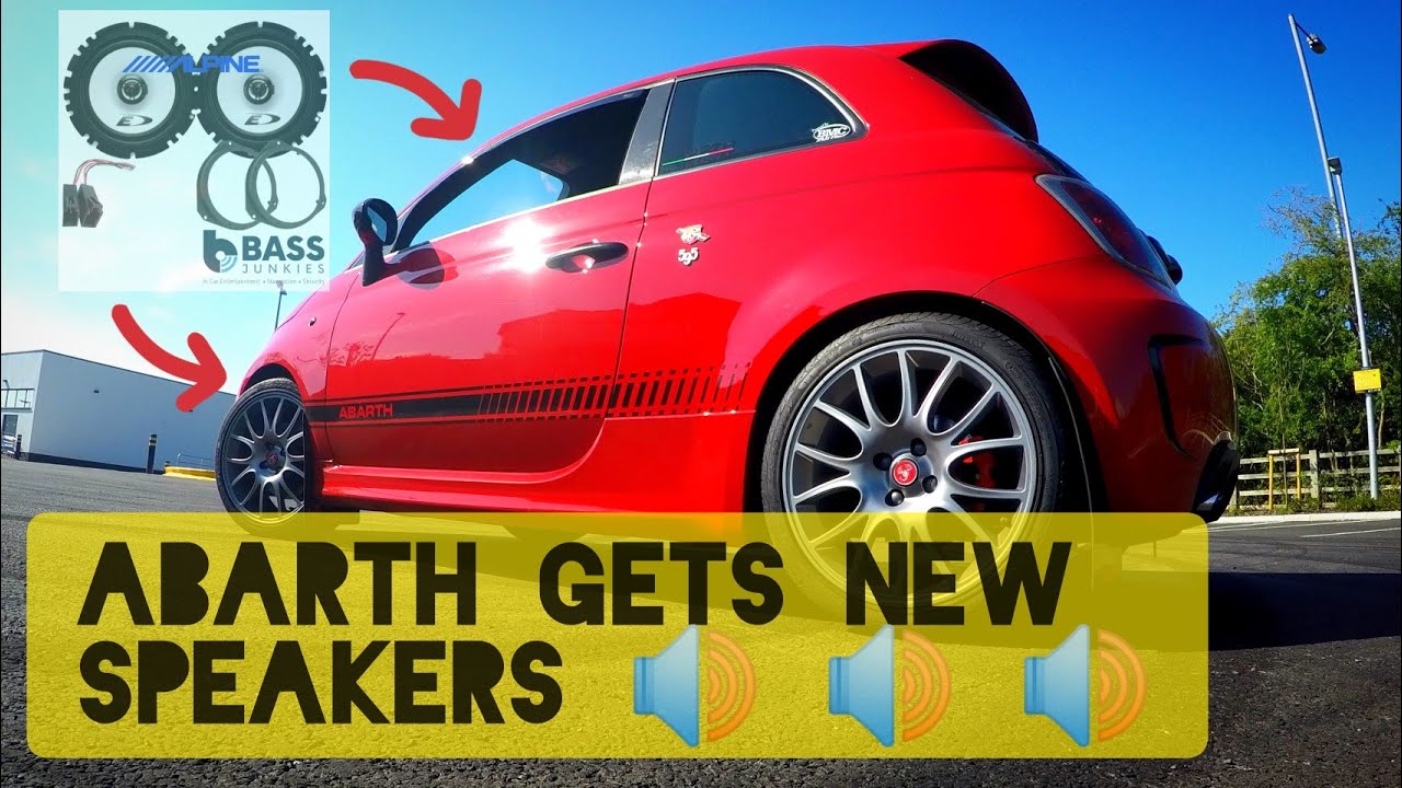 My Abarth 595 - Gets New Front Speakers