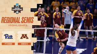 Pittsburgh vs. Minnesota: 2025 NCAA volleyball regional semifinal highlights