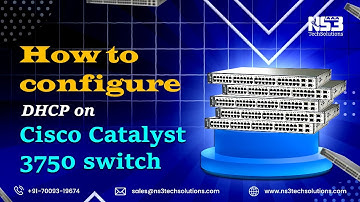 How to configure DHCP on Cisco Catalyst 3750 switch#ns3techsolutions #cisco#ciscoswitch#information