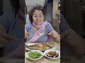 let's eat fried big fish, and veggies okra, & eggplant