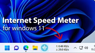 Internet Speed Indicator on Windows 11 Taskbar screenshot 3