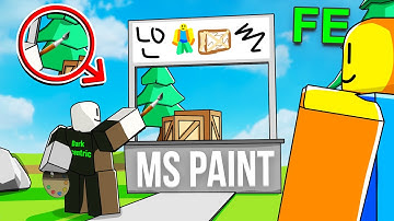 Roblox Fe Script Showcase: Fe Ms Paint