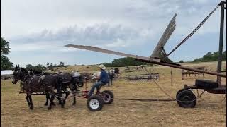 Horse Drawn Loose Hay Day in Foster Nebraska