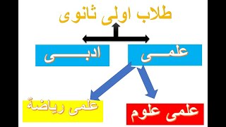 الفرق بين علمى وادبى وعلمى علوم وعلمى رياضة وكليات كل قسم