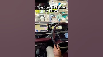 How to cast navigation on instrument cluster from infotainment system In Tata Curvv #tata #tatacurvv