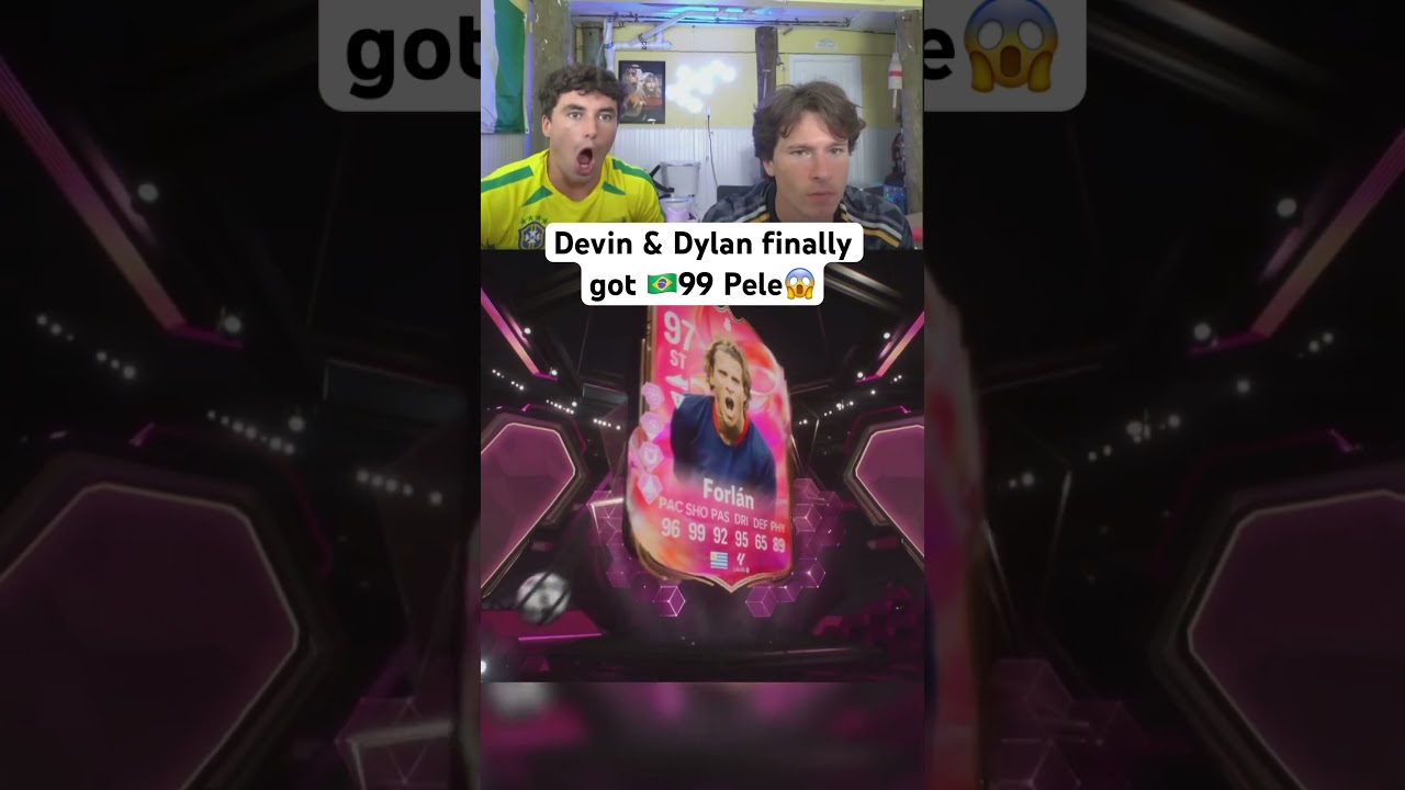 Devin & Dylan finally got 🇧🇷99 Pele😱