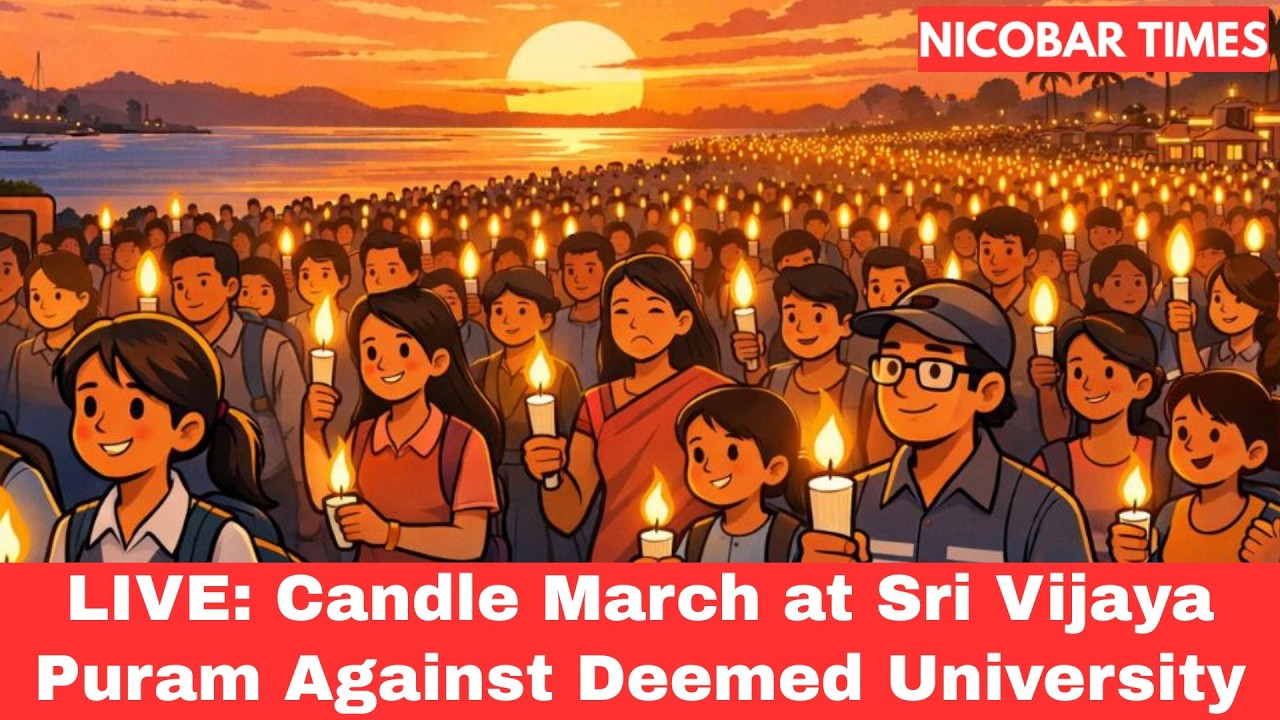 LIVE: Candle March at Sri Vijaya Puram Against Deemed University