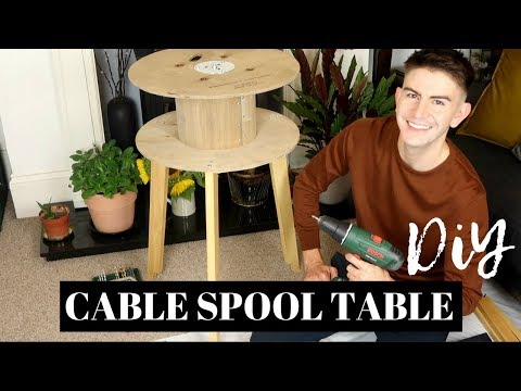 CABLE SPOOL TABLE DIY | CABLE DRUM FURNITURE UPCYLE IDEA
