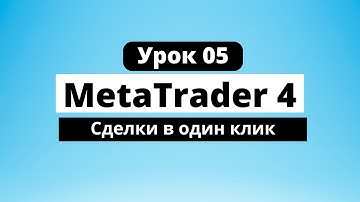Урок 05 совершение сделок MetaTrader 4 , Мт-4 сделки в один клик. Как совершать сделки в Мт-4.