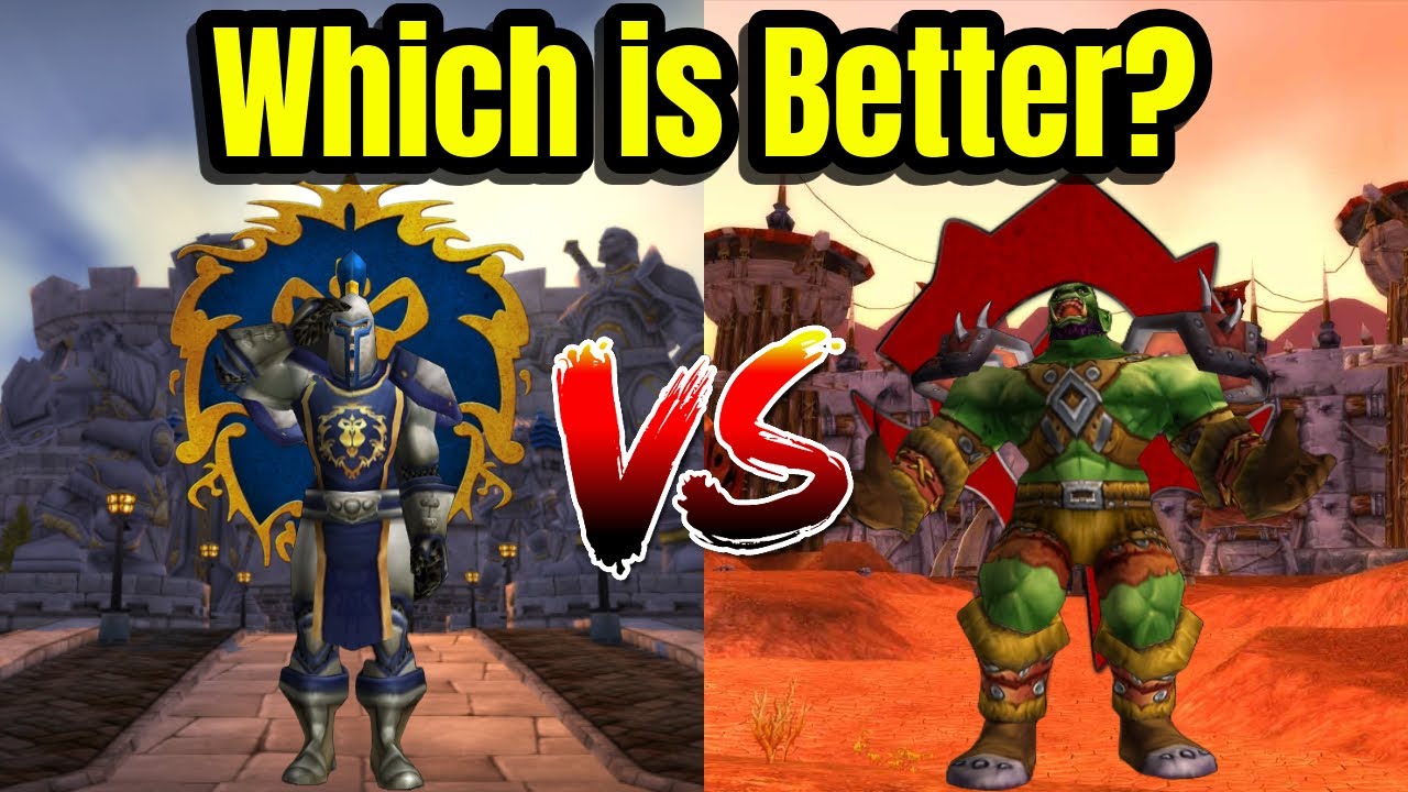 Horde VS Alliance, Which is Better? WoW Classic Hardcore┃Which is harder?
