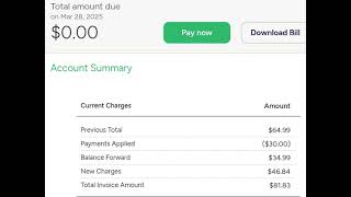 kinetic by windstream Bill March 2025 High charges