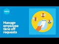 How to manage employee time off requests