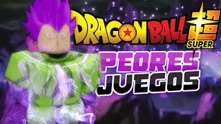 PEORES JUEGOS DE DRAGON BALL EN ROBLOX XD #2 | Gaucho Flow RZ