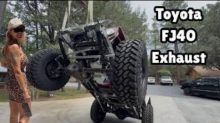 FJ40 Exhaust Fabrication COMPLETE! Custom Built in the Shop