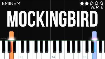 Eminem - Mockingbird | EASY Piano Tutorial