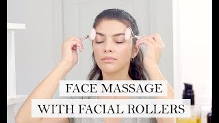 FACE MASSAGE WITH FACIAL ROLLERS | Genuine Glow