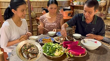 Món Ngon Mẹ Làm - Cá Rô Phi Kho Tương Hột chấm rau vườn | MLQ #26