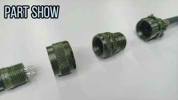 Best Military Bayonet Connector Straight Plug MS3106 MIL-DTL-3106 3 Pin Connector Supplier