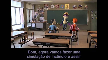 O que fazer se houver um incêndio na escola?