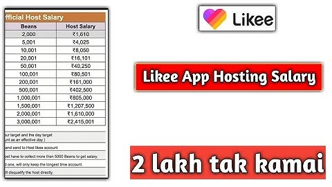 Likee hosting Salary 2 lakh tak kamai|Likee app hosting kaise kare |Likee app hosting se kaise paise