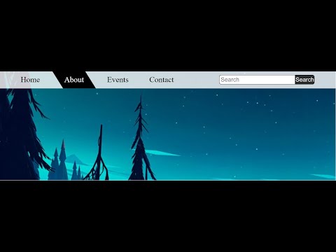 creative navigation bar with HTML and css3 (clip-path effect)