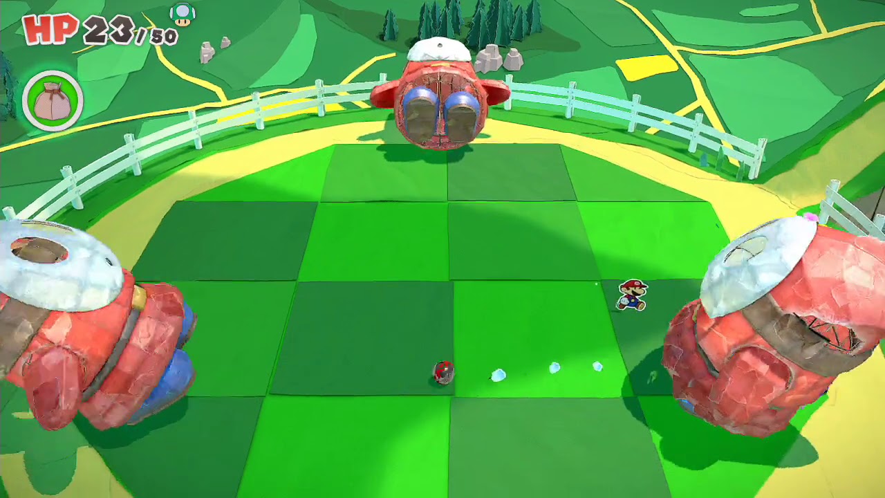 Paper Mario Origami King - How To Get The Red Shell Stone From The Giant ShyGuys (Quick Tips)