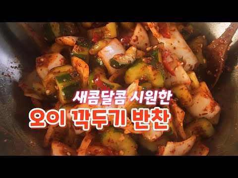 ✅️ 오이로 상큼한 깍두기 밑반찬~ 오이김치#간단한오이요리#라푼젤힐링집밥