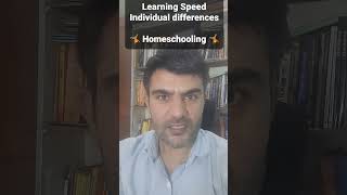Learning Speed of a child | Individual differences | don't blame the child