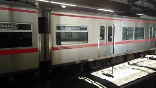 名鉄　3300系新塗装3302F準急中部国際空港ゆき　金山発車　途中で終わります…　名鉄　ファンではないけど乗車で！690回　689回の後