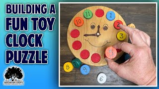 How to Build An Awesome Wooden Clock Puzzle for Kids!