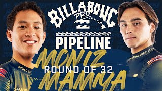 Seth Moniz Vs Barron Mamiya Billabong Pro Pipeline 2023 - Round Of 32 Heat Replay