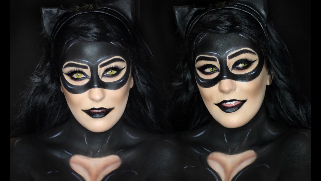 CATWOMAN HALLOWEEN MAKEUP TUTORIAL 31 Days of Halloween GLAMNANNE