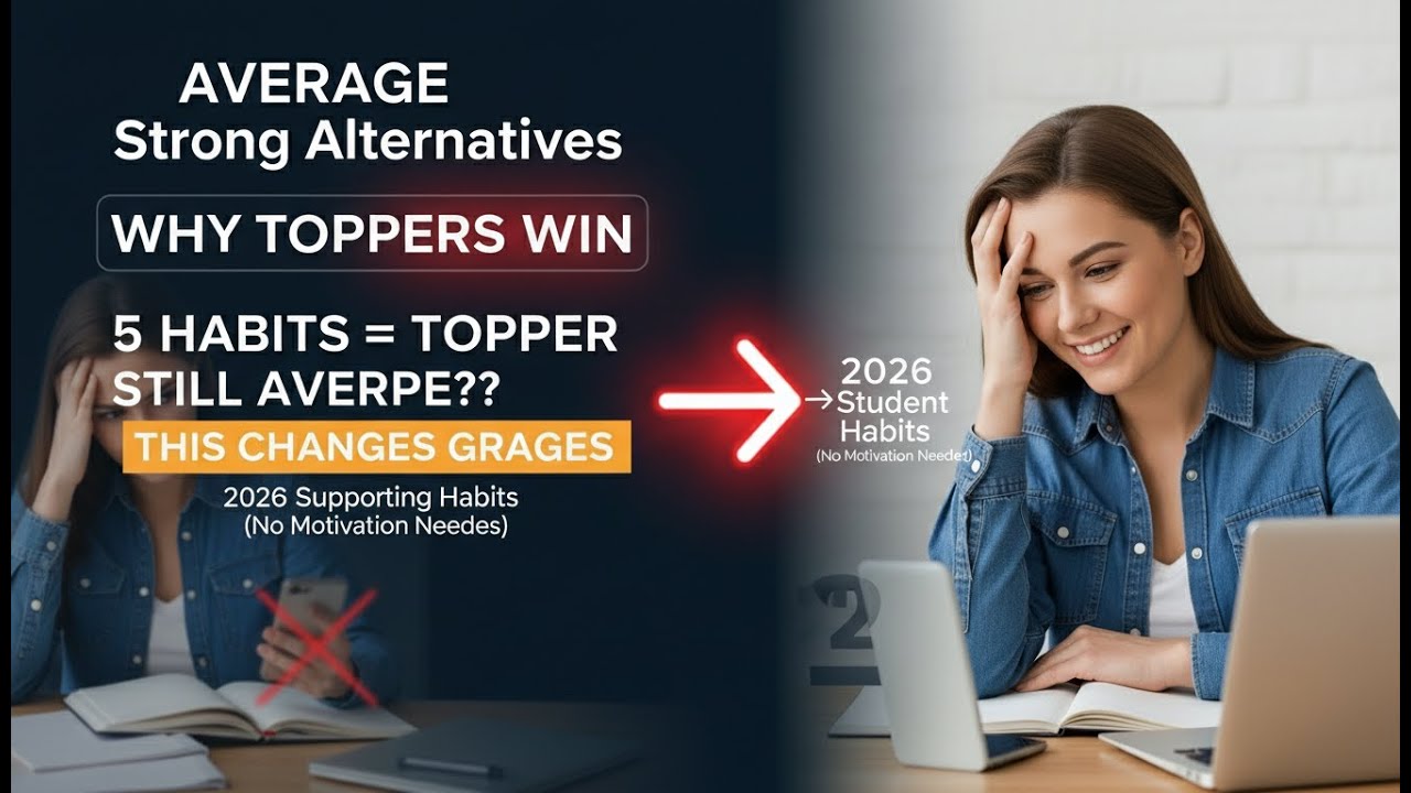5 Habits That Will Turn Any Average Student Into a Topper in 2026 - YouTube