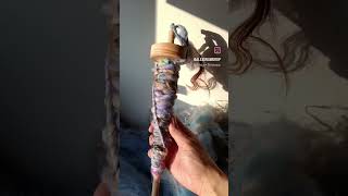 Mystery batt from Etsy seller awildoffering. #dropspinning #dropspindle #yarn #wool #fiberartist