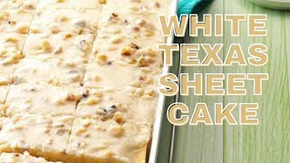 White Texas Sheet Cake | White Texas Sheet Cake Recipe | Bitrecipes