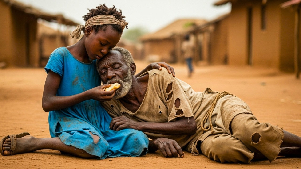 A Beggar Child Shared Her Only Bread With a Ragged Old Man - Not Knowing Who He Really Was