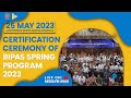 Certification ceremony of bipas spring program 2023