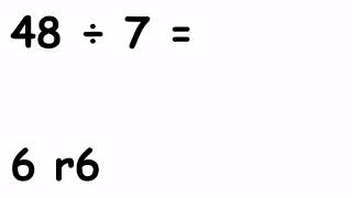 Drill b   Division facts with remainders for the 6, 7, 8 and 9 times tables B, shows answers edited