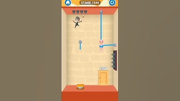 rescue cut rope puzzle stage 1544| rescue cut rope puzzle game for android and iOS #shorts