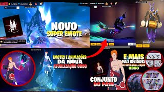NOVA ATUALIZAÇÃO FREE FIRE OB50! NOVO SUPER EMOTE, CONJUNTO DO PAIN, NOVOS EMOTES E ANIMAÇÕES E MAIS