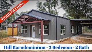 Barndominium Tour - 3 Bedroom - 2 Bath - 1625 SQFT