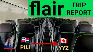 Flair Boeing 737 MAX 8 Trip Report Punta Cana (PUJ) - Toronto (YYZ) 4K