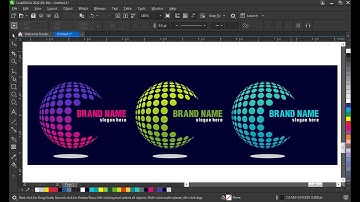 HOW TO CREATE PROFESSIONAL HALFTONE 3D GLOBE LOGO | CORELDRAW TUTORIALS | DOCTOR DESIGN
