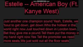 American Boy -- Estelle ( Ft. Kanye West) -- Clean Lyrics