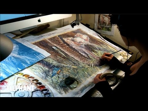 African Elephant Book Cover-Time Lapse Drawing Video-HOW TO BE AN ELEPHANT