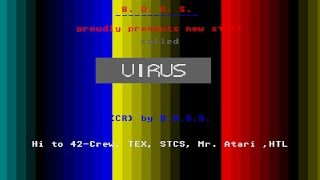 Virus Cracktro by B.O.S.S., 1988 | Atari ST Cracktro Profile