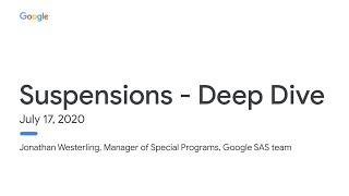 Suspensions Deep Dive