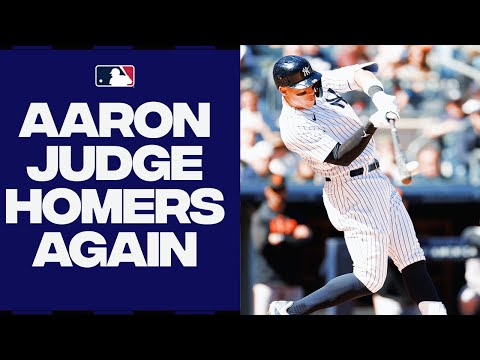 Aaron Judge is RED HOT! Hits his 2nd home run of the season with a LASER to left!!