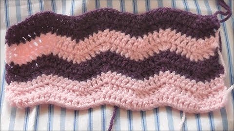 Crochet zigzag pattern  - slow tutorial